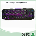 Drei verstellbare Hintergrundbeleuchtung Farben USB Wired Gaming LED Tastatur (KB-1901EL)